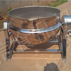 蒸汽加热豆浆蒸煮锅  双层保温豆浆蒸煮设备