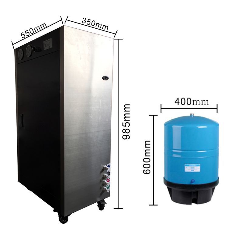 400G 800G商用直饮机医院学校不锈钢RO反渗透净水器工业纯水机