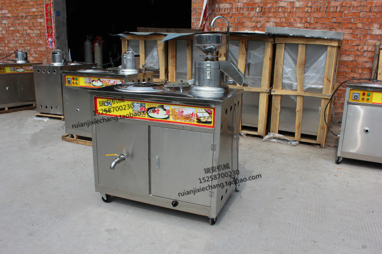 70型豆浆机 商用磨豆煮一体机大型豆腐脑制品生产豆奶燃气设备