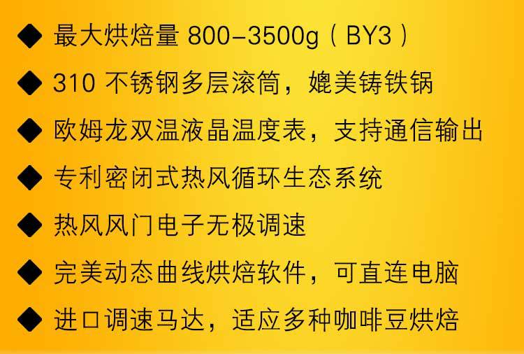 BY-3KG 精品咖啡烘豆机 商用咖啡豆烘焙机 高效节能 食品烘干机