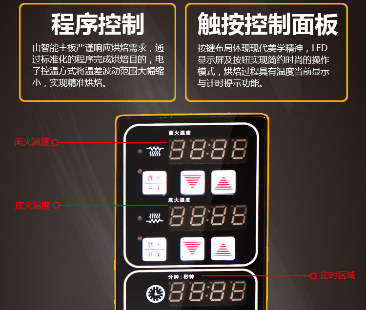 奇博士 商用电烤箱 电脑版双层定时披萨烤箱 面包蛋挞烘焙电烘炉