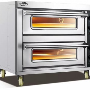 厂家直销泓峰经典二层二盘燃气烘炉 商用两层两盘燃气烤箱 批发