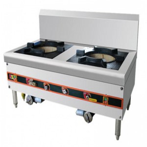 供应燃气双头平头炉 商用厨房设备 不锈钢煲汤炉