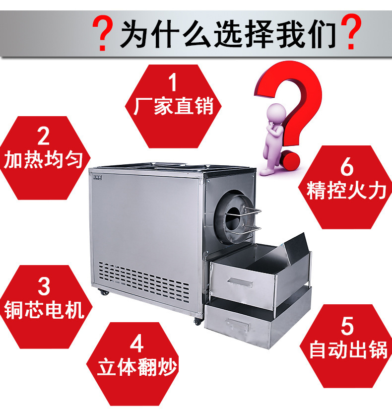 15/25型燃气炒货机炒栗子机 炒板栗机 炒瓜子机商用糖炒板栗机