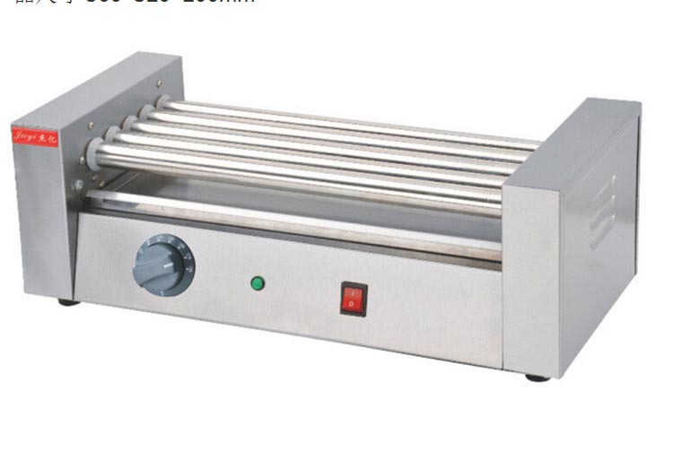 杰亿 商用5棍烤热狗机 FY-05不锈钢烤腊肠 小吃设备