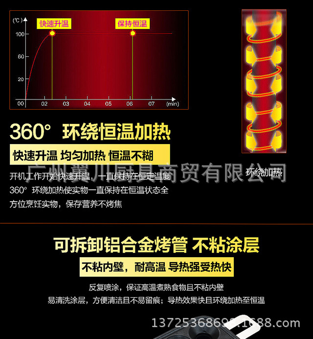 FEST新款燃气十管商用全自动蛋卷包肠机 鸡蛋烤肠机定制