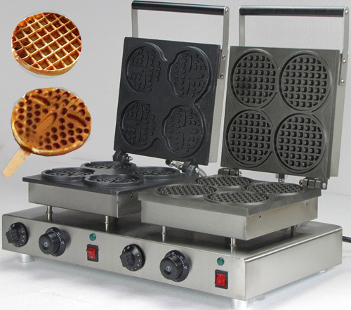 双头华夫饼机 煎饼机 华夫炉 糕点机 松饼机 小吃设备 早餐烘焙机