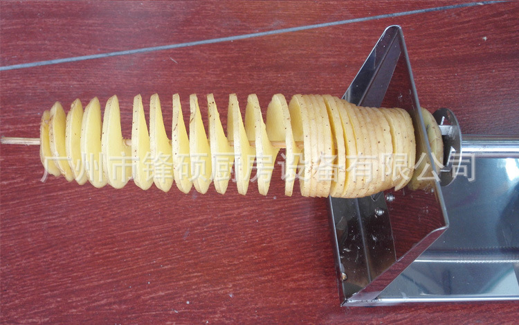 韩国龙卷风土豆机 旋风薯塔机 螺旋薯片机手动半自动拉伸薯塔机器