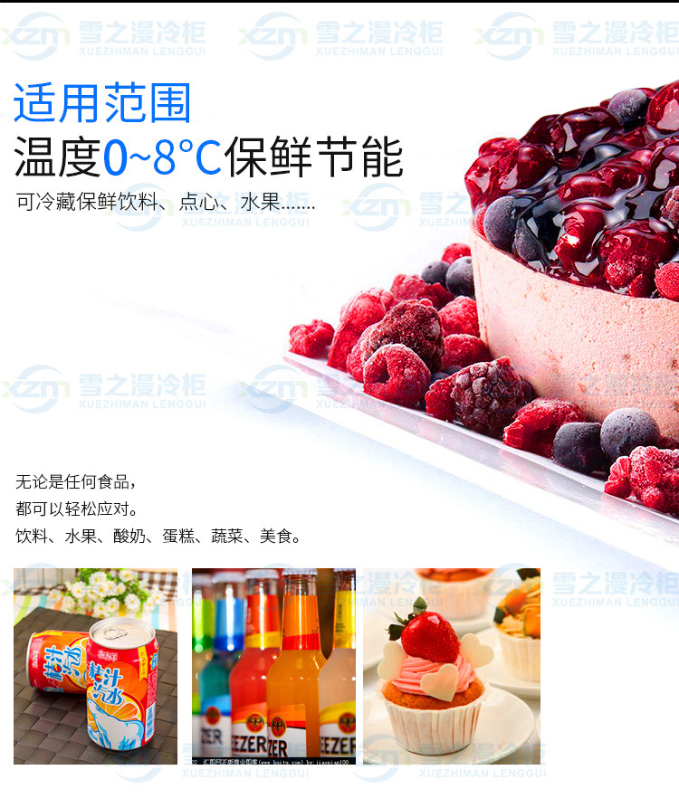 冰箱展示柜 冷藏立式商用冰柜 保鲜便利店超市大冷柜四门饮料雪柜