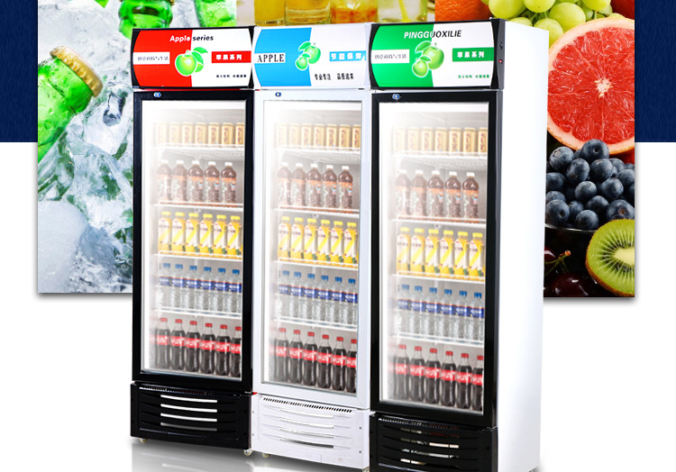 奇博士啤酒饮料展示柜立式冷藏柜冰箱商用冰柜双门单门饮品保鲜柜