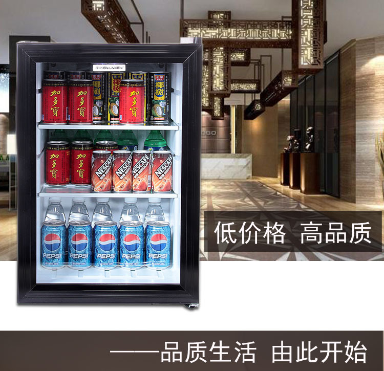 酒店家用小型冰箱 展示吧台商用冰柜 啤酒饮品饮料柜家用冷柜
