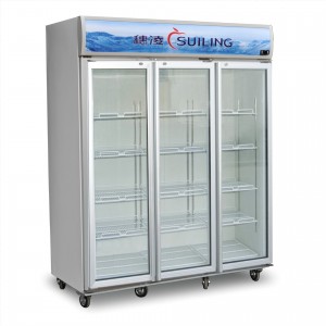 穗凌LG4-1000M3F商用冰柜 立式展示柜 三门风冷 冷藏保鲜柜