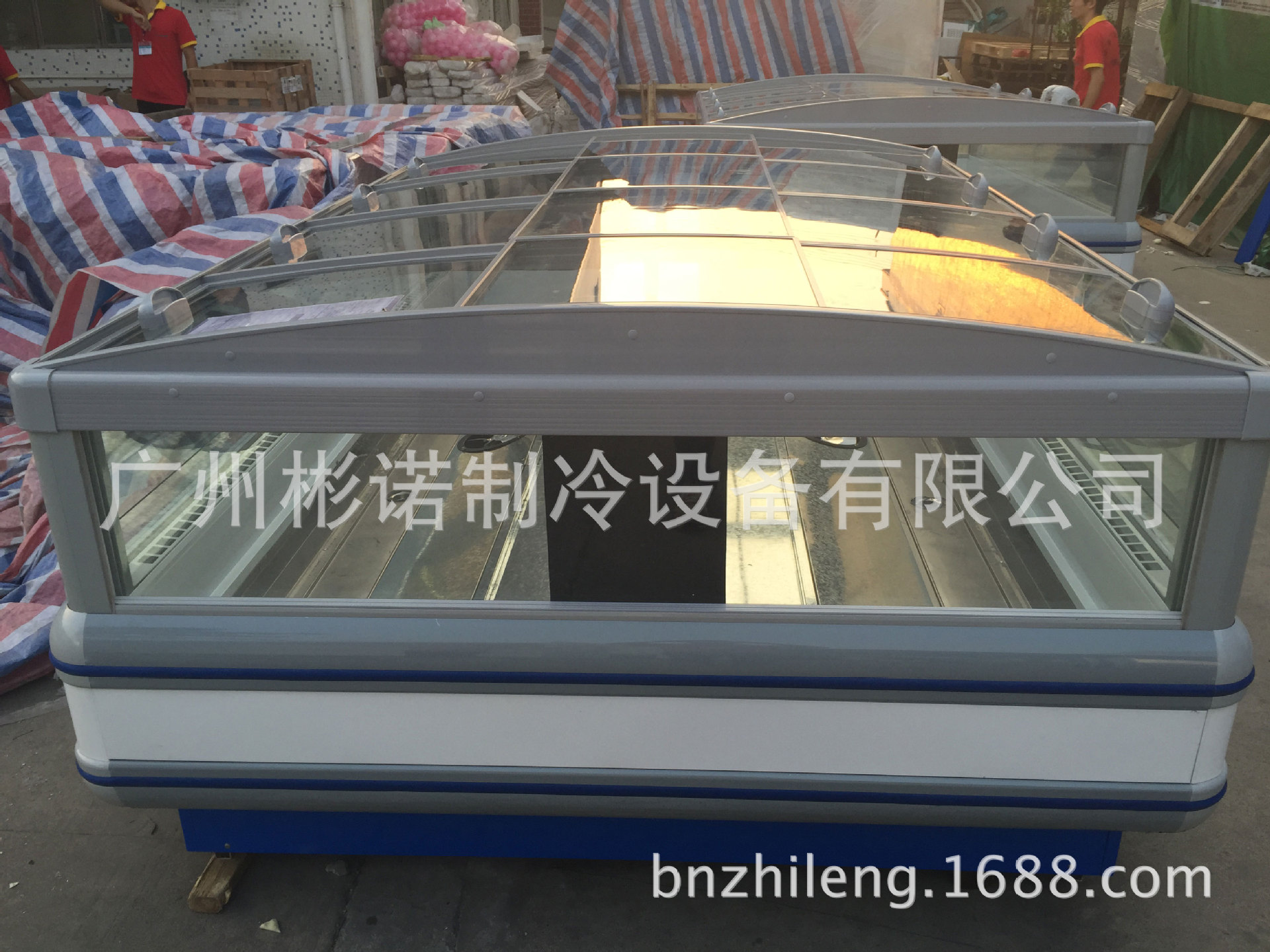 BND-25F分体机商用岛柜 超市商场冷冻岛柜展示柜 冰柜卧式商用