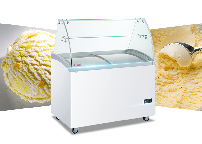 Haier/海尔SD-369CS卧式冷冻展示柜冰激凌柜硬质冰淇淋雪糕柜商用