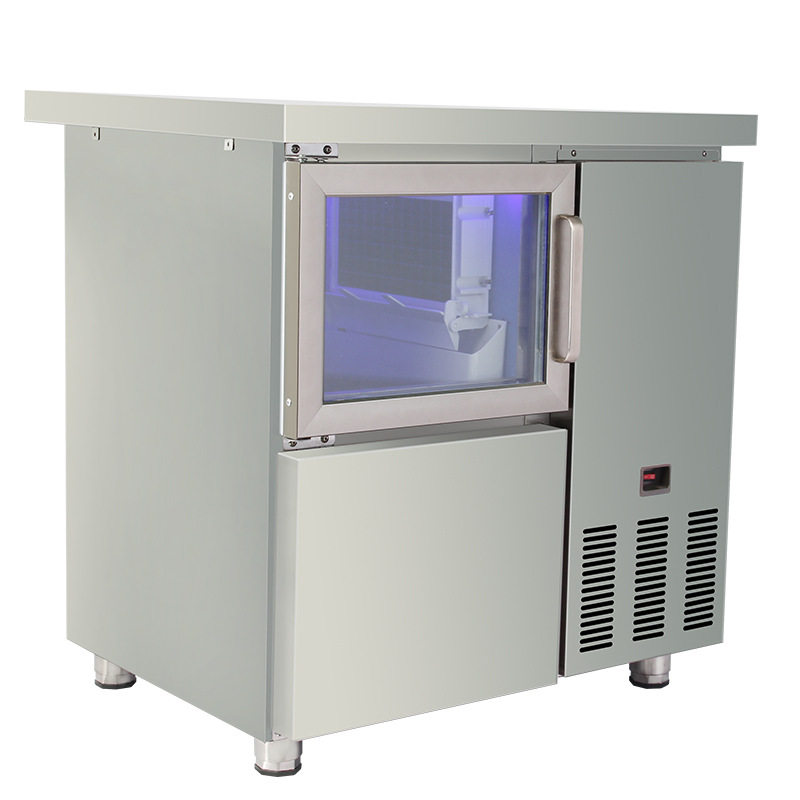 都帮制冰机 商用制冰机 60KG奶茶店制冰机方冰制冰机小型冰块机