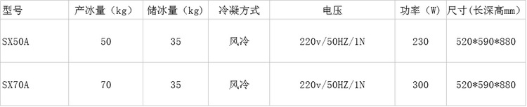 厂家直销雪花制冰机 全自动合金风冷制冰机 SX70A商用制冰机sx50A