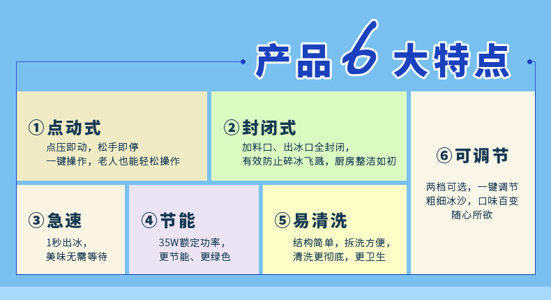 威的刨冰机家用电动沙冰机商用奶茶店碎冰机绵绵冰机刨冰沙机小型