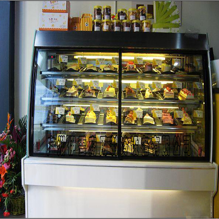 蛋糕柜冷藏柜展示柜 寿司水果糕点保鲜柜 直角 圆弧1.2米