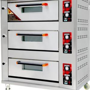 厂家直销 商用燃气烤箱 蛋糕六盘三层烘炉烘焙厨房设备 食品机械