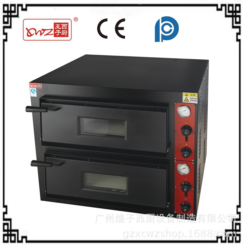 王子西厨PZ-02电热双层烤披萨炉 商用比萨烘炉 陶瓷板烤箱