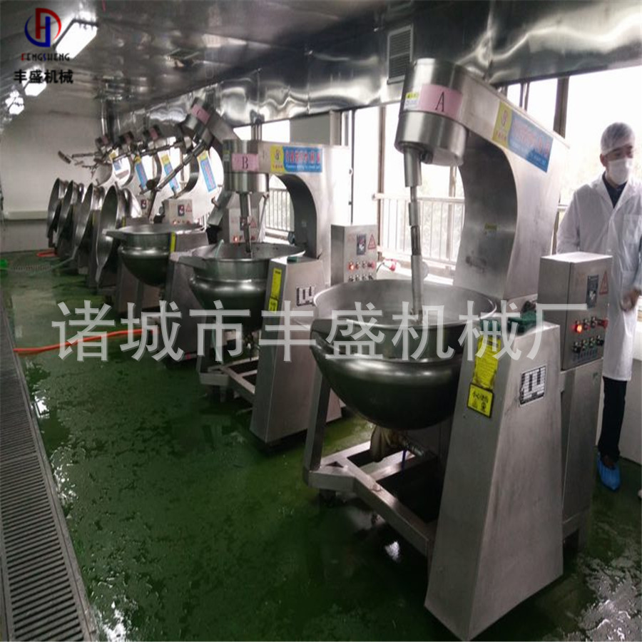 中央厨房炒菜锅大型调料熬制锅 控时控温商用炒锅 星球爆米花机