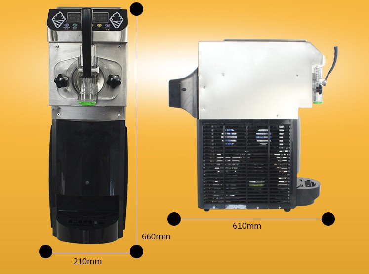节能小型商用雪糕机 单头软质冰淇淋机冷饮店冰激凌机 厂家直销