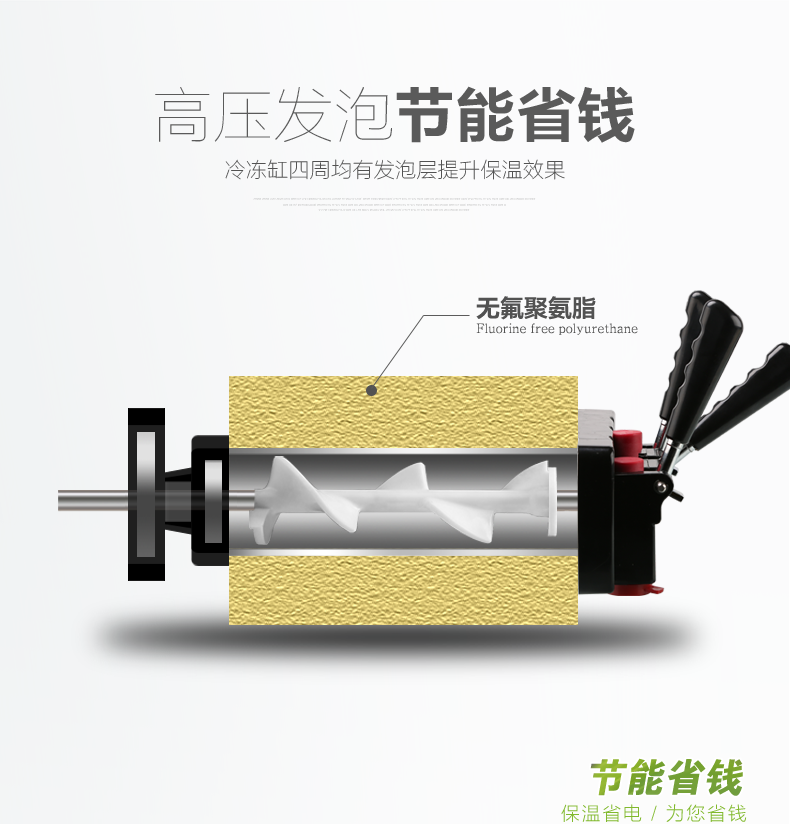 商用软冰淇淋机商用冰之乐三色商用冰激凌机商用蛋筒甜筒机高产量