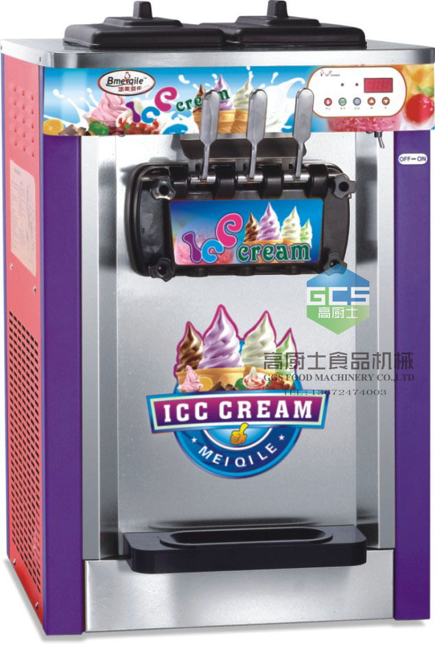 商用台式冰激凌软雪糕机 甜筒机 冰淇淋雪糕机 3头