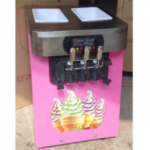 雪崎商用冰淇淋机 60升大产量冰淇淋机立式冰激凌机厂家直销