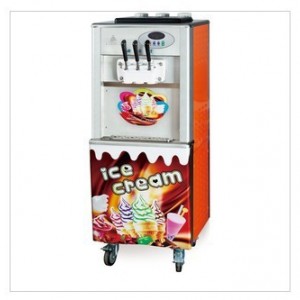 冰之乐 BQL-825A-3商用彩虹三色软冰淇淋机 冰激凌机雪糕机带果酱