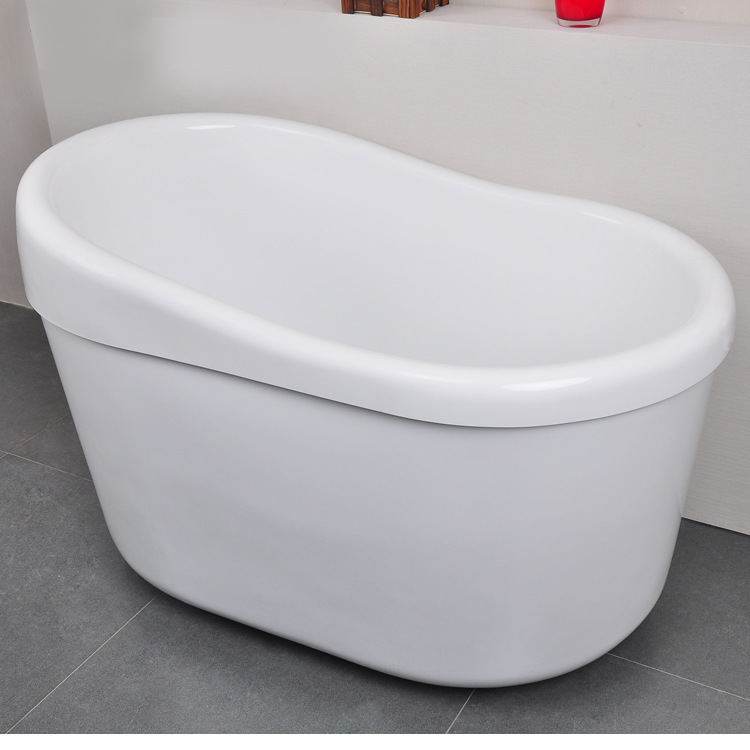 亚克力独立式双层家庭酒店彩色浴缸超深保温泡澡桶浴盆1.2m/1.4米