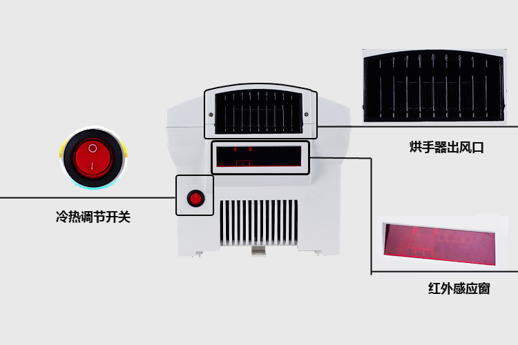 Anmon酒店全自动感应冷热干手机干手器烘手机烘手器