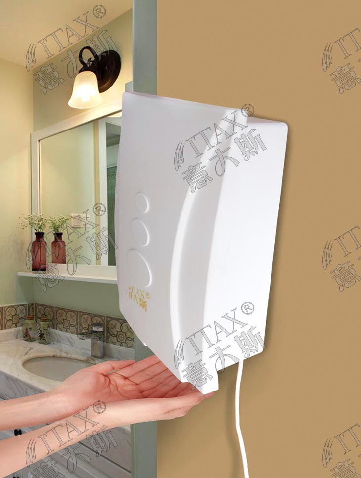 塑料自动干手机高档酒店宾馆浴室餐厅洗手间手部自动烘干机吹干器