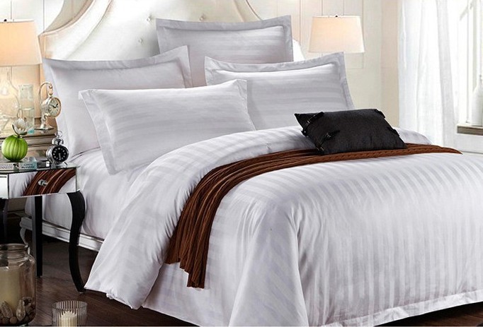 酒店布草 宾馆酒店客房床上用品纯棉被套四件套全棉