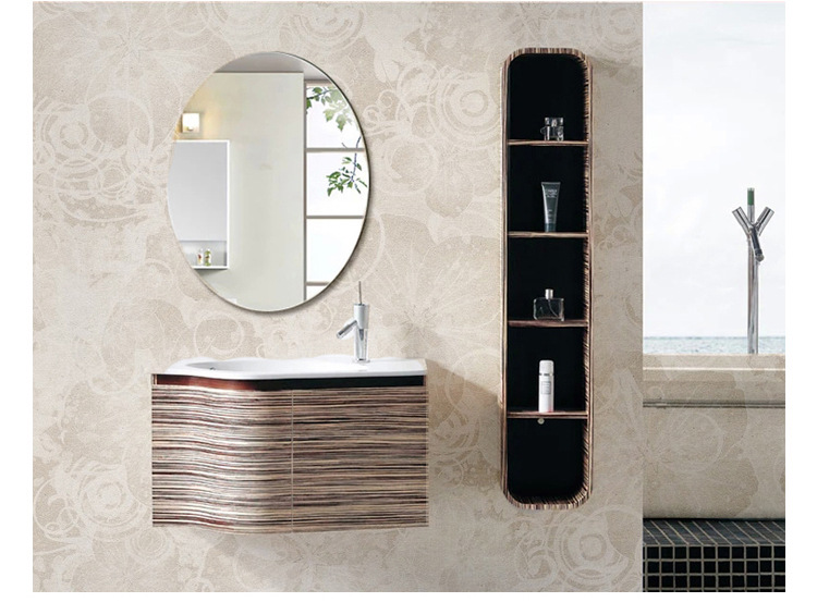 欧式椭圆浴室镜厕酒店镜子梳妆台化妆镜子黏贴卫生间镜子壁挂定制