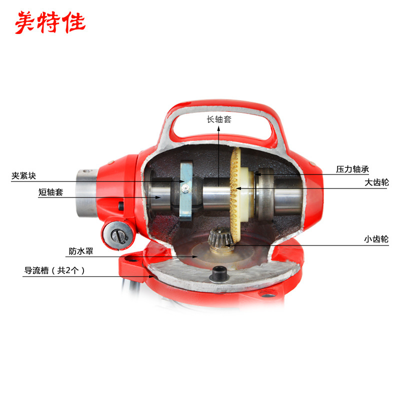 美特佳80型电动管道下水道疏通机500瓦家用经济型管道清理机