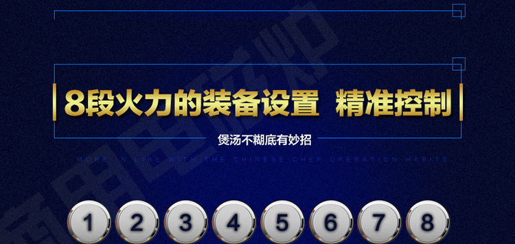 商用电磁炉8KW大功率电磁煲汤炉单眼单头电磁矮汤炉餐馆厨房设备