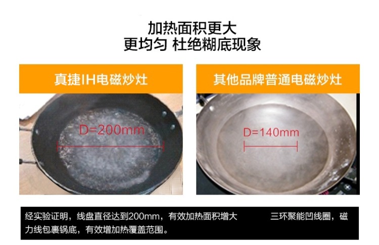 防爆玻璃面板大功率商用台式凹面电磁炉 数码显示凹型电磁炉灶