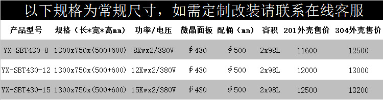 韵芯商用电磁煲汤炉15KW 双头电磁低汤平头灶 大功率矮仔炉 包邮