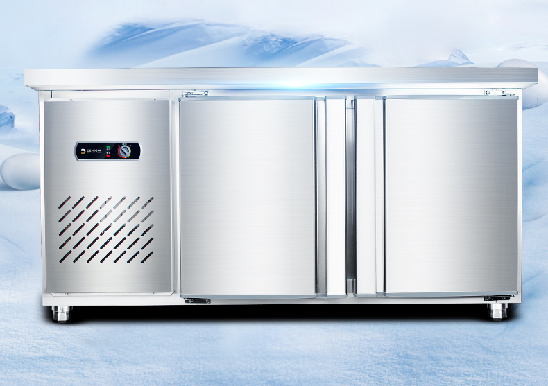 德玛仕商用冷藏操冷冻保鲜工作台 不锈钢冰箱冰柜 1.2米全冷冻