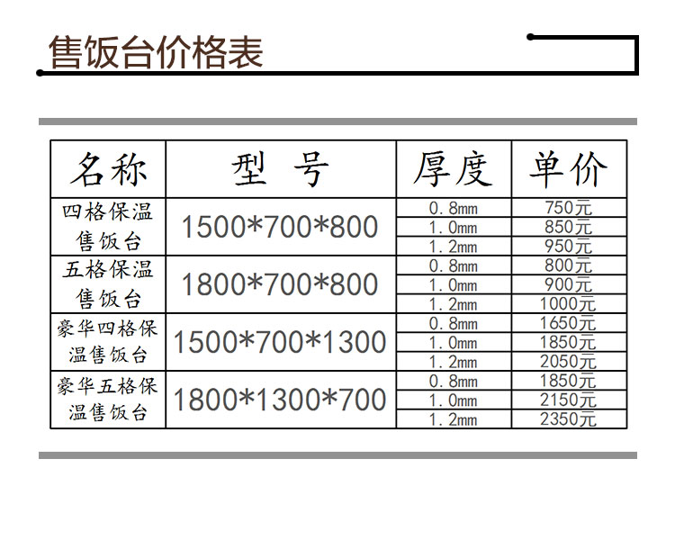 联众保温售饭台小吃美食快餐车不锈钢玻璃罩浏阳蒸菜台