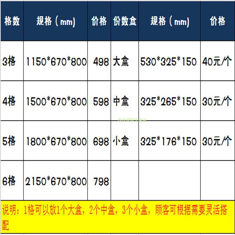 乐创商用电热保温售饭台 不锈钢汤池 玻璃罩 保温快餐车 包邮