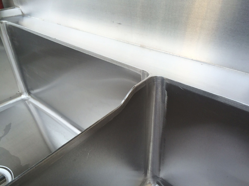 厨房设备 不锈钢三星水池纯手工无缝加工，可定做单双星水池