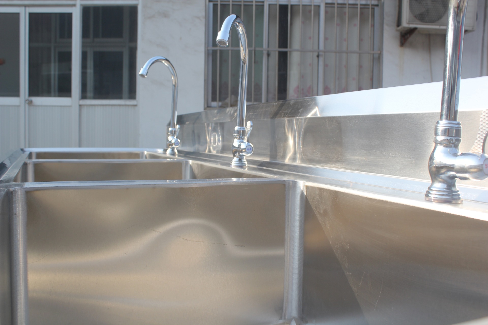 厂家批发不锈钢三星水池洗菜盆洗碗洗手池304厨房不锈钢水池水槽